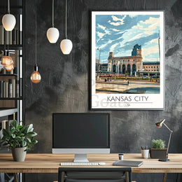 Kansas City Union Station Travel Poster PosterGoat