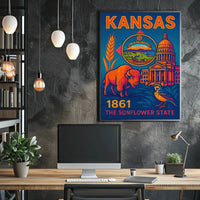 Kansas Heritage Vintage Travel Poster PosterGoat