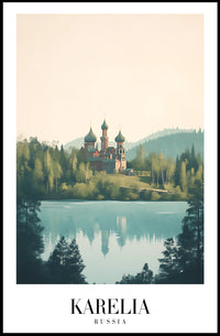 Karelia Russia Scenic Travel Landscape Poster PosterGoat