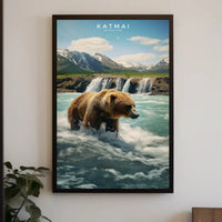 Katmai National Park Bear Adventure National Park Poster PosterGoat