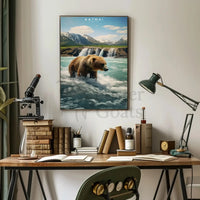 Katmai National Park Bear Adventure National Park Poster PosterGoat