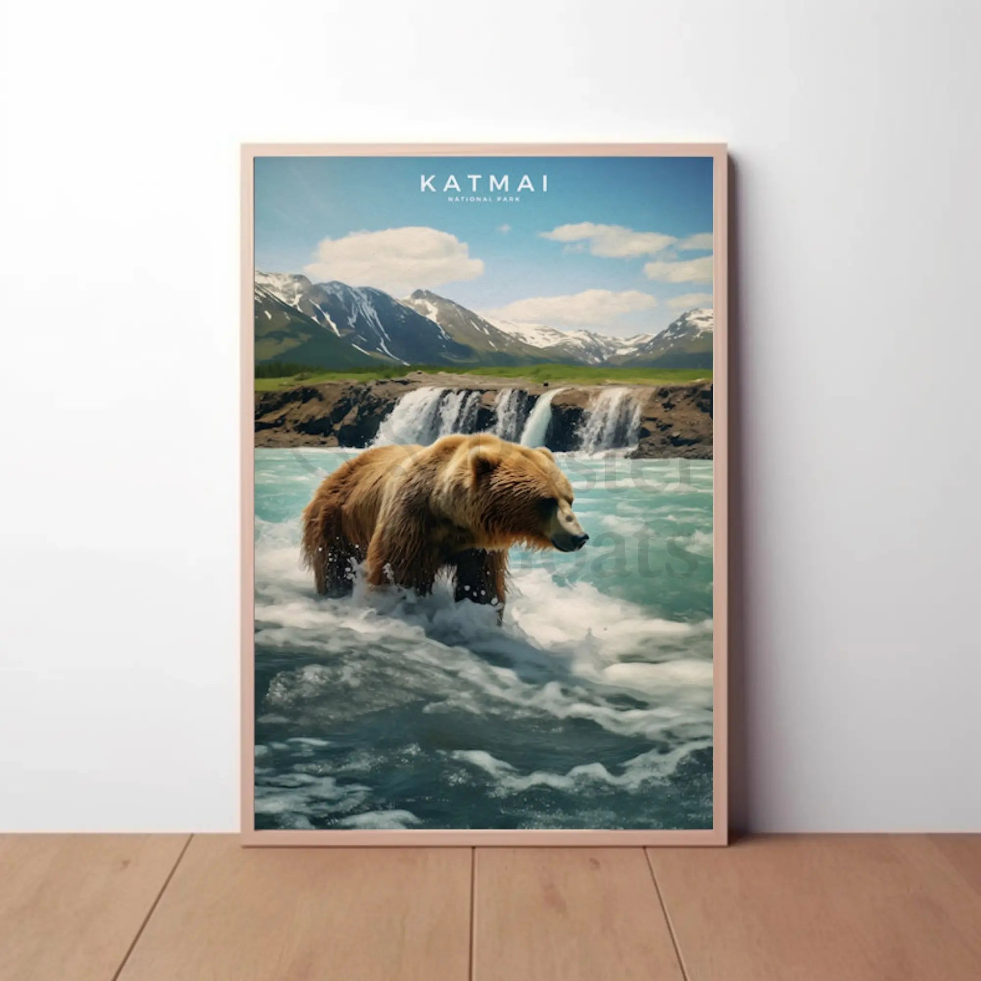 Katmai National Park Bear Adventure National Park Poster PosterGoat