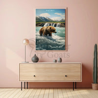 Katmai National Park Bear Adventure National Park Poster PosterGoat