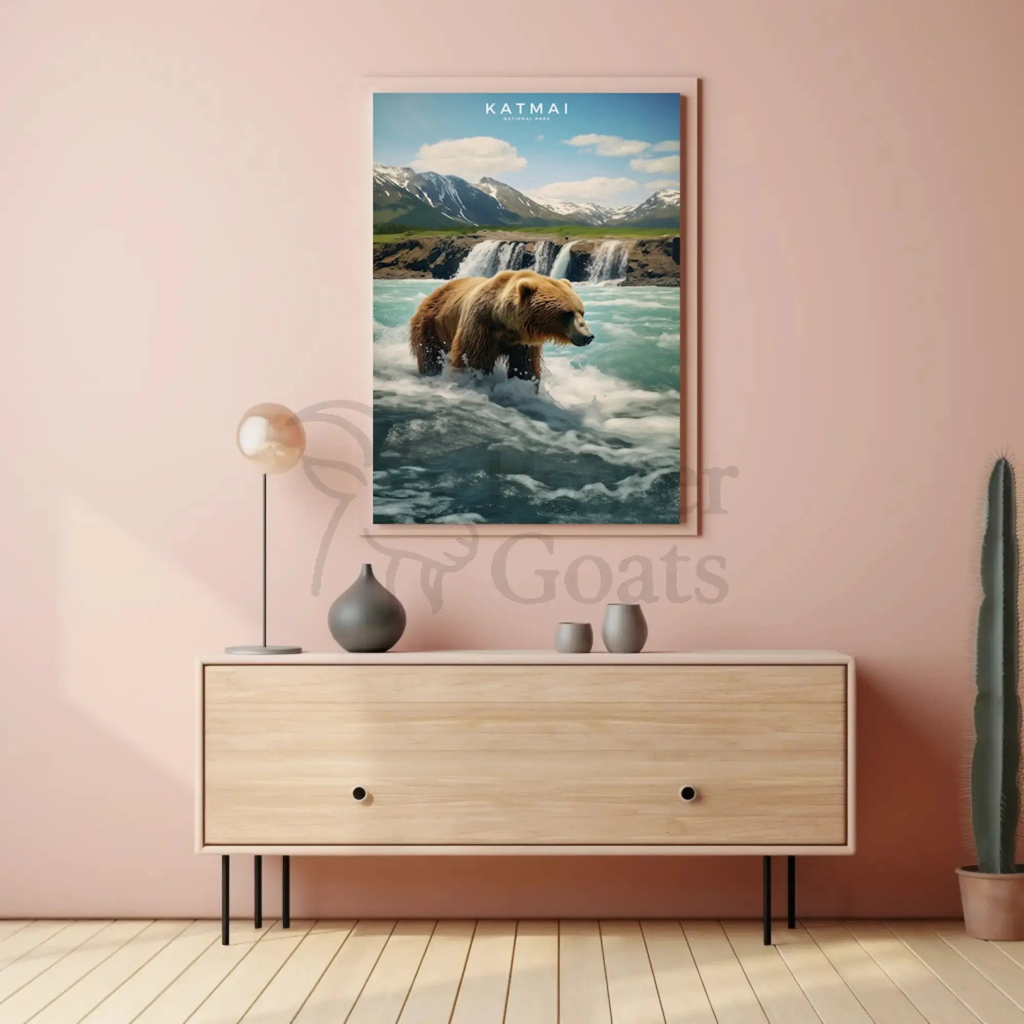 Katmai National Park Bear Adventure National Park Poster PosterGoat
