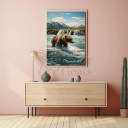 Katmai National Park Bear Adventure National Park Poster PosterGoat