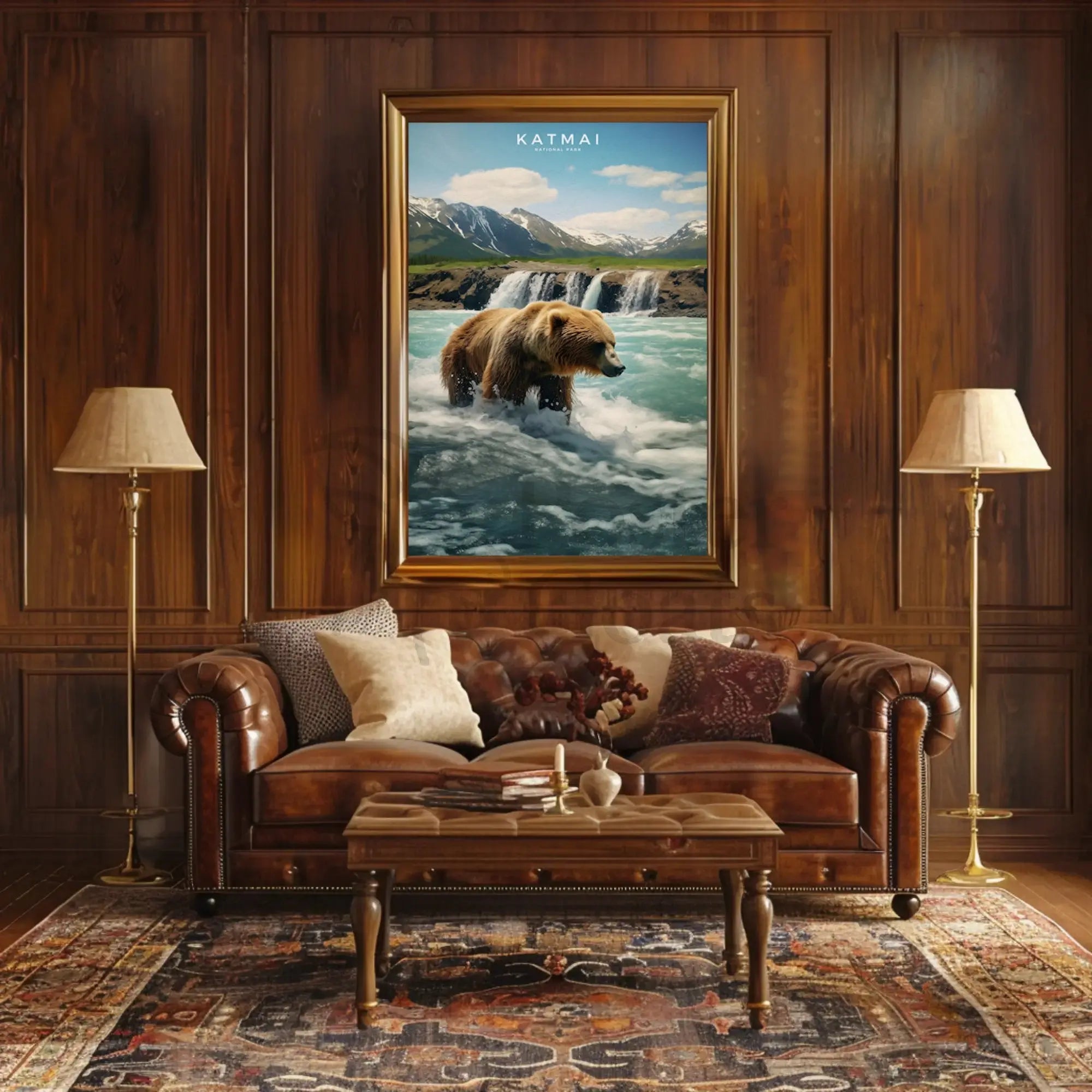 Katmai National Park Bear Adventure National Park Poster PosterGoat