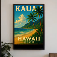 Kauai, Hawaii Est. 1778 Poster PosterGoat