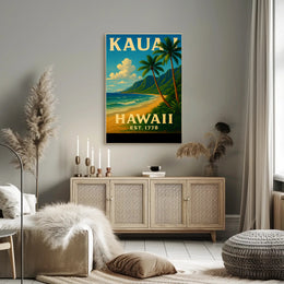 Kauai, Hawaii Est. 1778 Poster PosterGoat