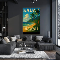 Kauai, Hawaii Est. 1778 Poster PosterGoat