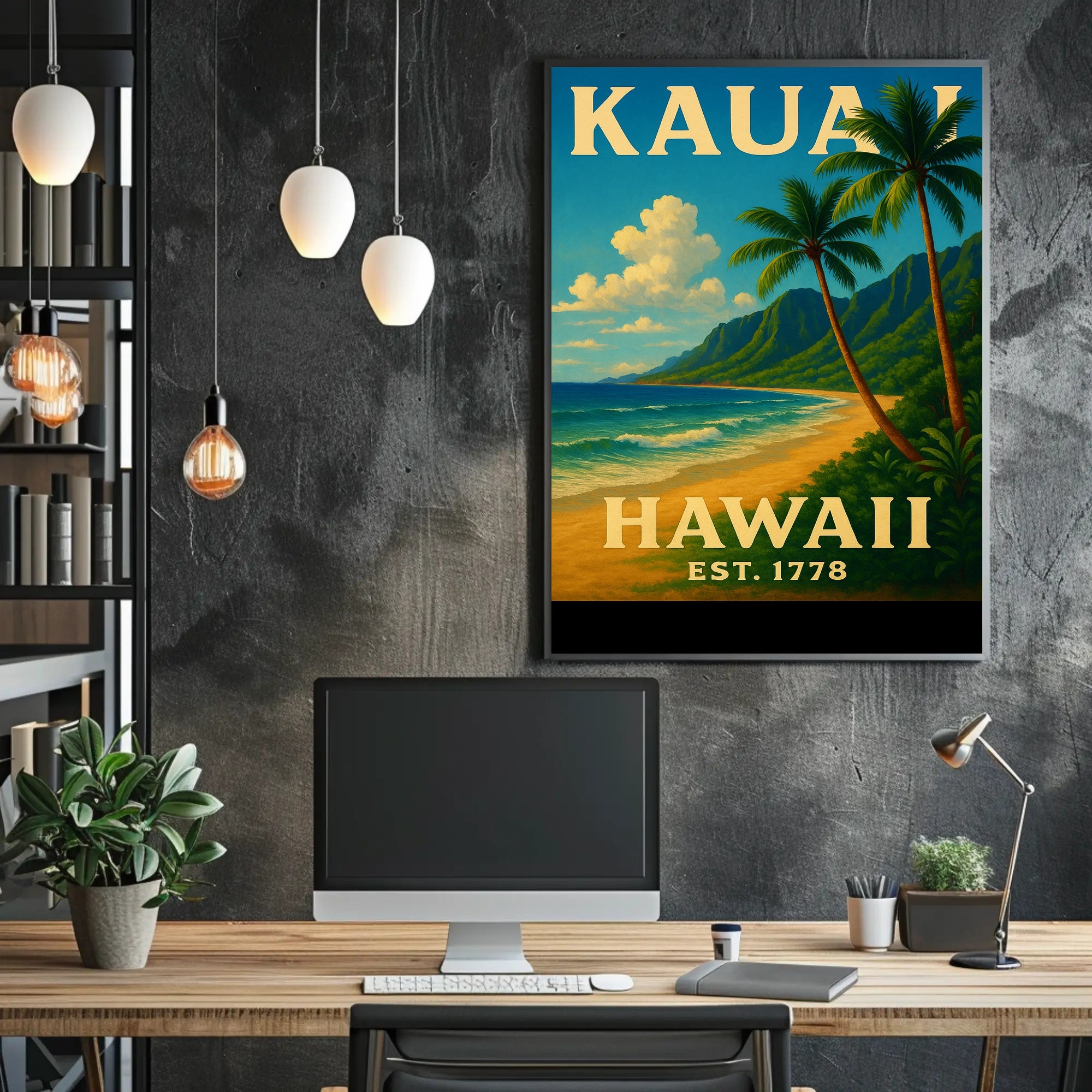 Kauai, Hawaii Est. 1778 Poster PosterGoat