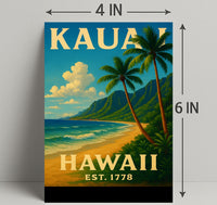 Kauai, Hawaii Est. 1778 Poster PosterGoat