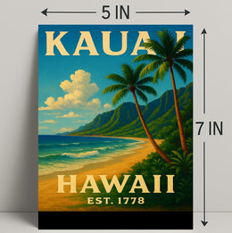 Kauai, Hawaii Est. 1778 Poster PosterGoat