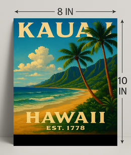 Kauai, Hawaii Est. 1778 Poster PosterGoat