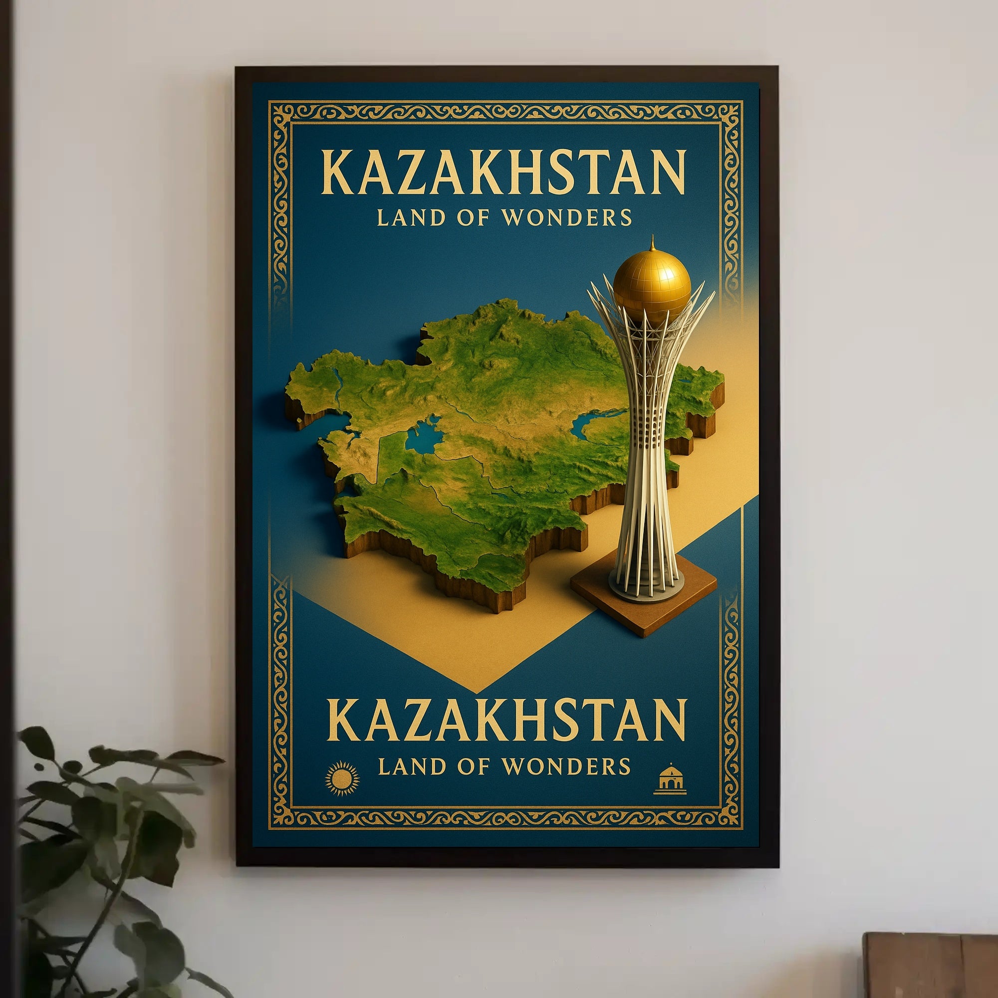 Kazakhstan Land of Wonders Poster PosterGoat