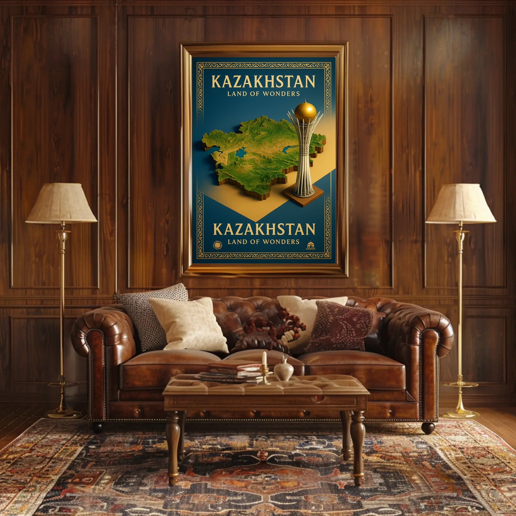 Kazakhstan Land of Wonders Poster PosterGoat