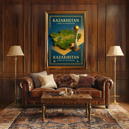 Kazakhstan Land of Wonders Poster PosterGoat