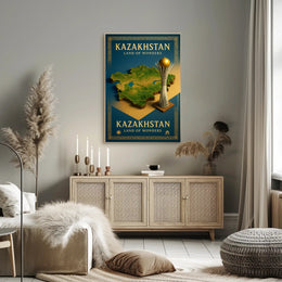 Kazakhstan Land of Wonders Poster PosterGoat