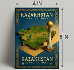 Kazakhstan Land of Wonders Poster PosterGoat