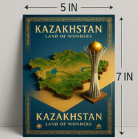 Kazakhstan Land of Wonders Poster PosterGoat