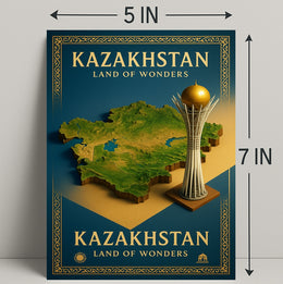 Kazakhstan Land of Wonders Poster PosterGoat
