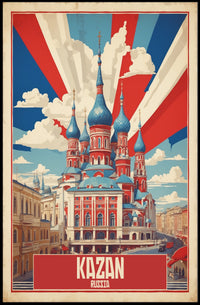 Kazan Architectural Beauty Travel Poster PosterGoat