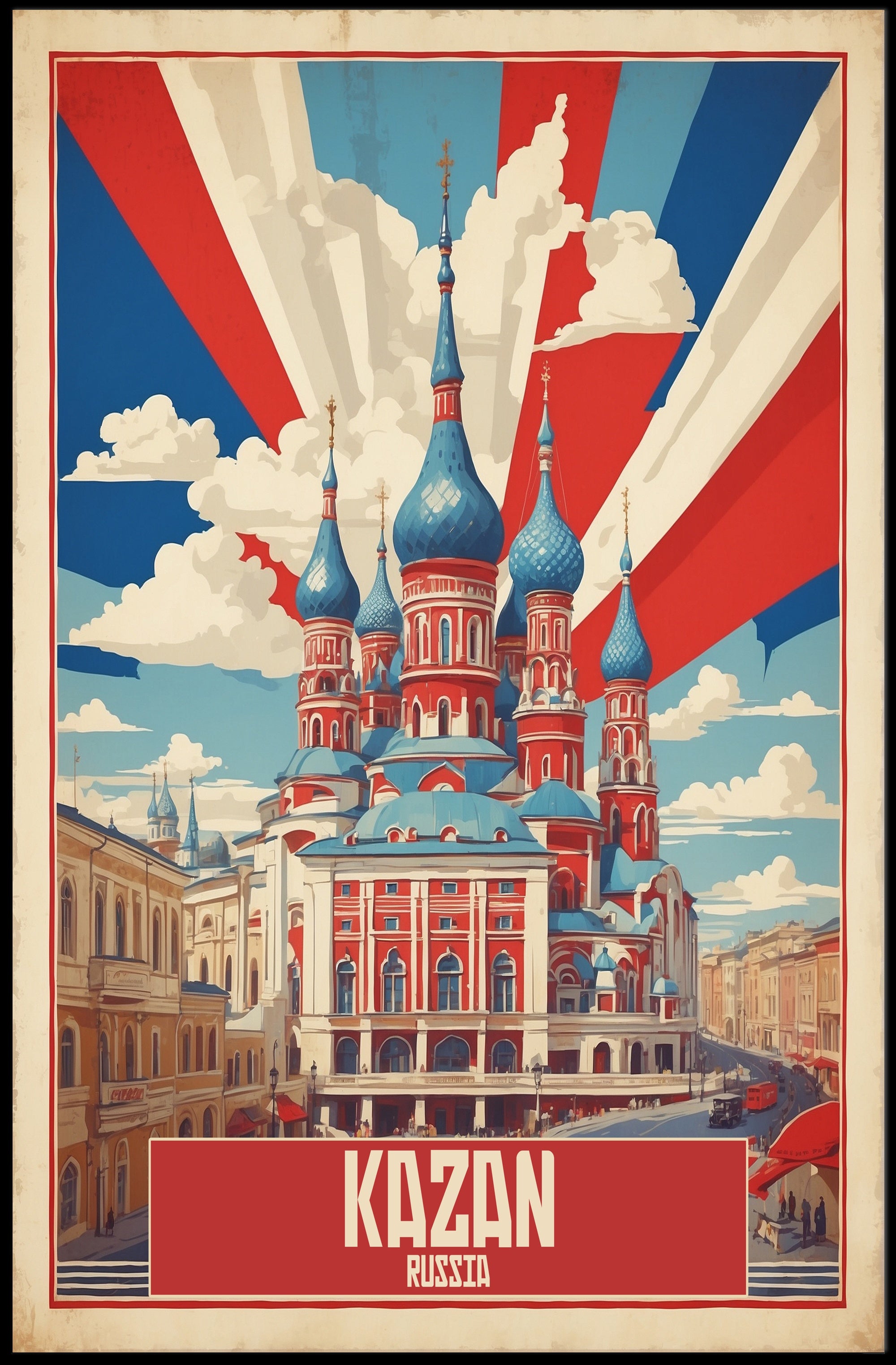 Kazan Architectural Beauty Travel Poster PosterGoat