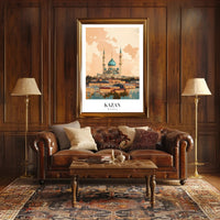 Kazan Mosque at Sunset Urban or Cityscape Poster PosterGoat