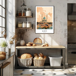 Kazan Mosque at Sunset Urban or Cityscape Poster PosterGoat