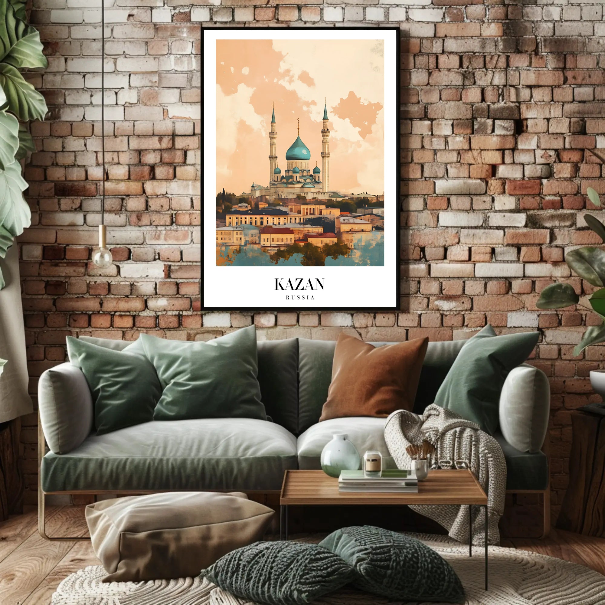Kazan Mosque at Sunset Urban or Cityscape Poster PosterGoat