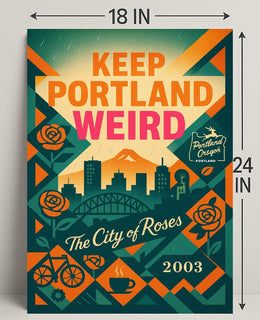 Keep Portland Weird Poster PosterGoat