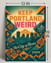 Keep Portland Weird Poster PosterGoat