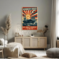 Kennedy Rises Naval Strength Propaganda Poster PosterGoat