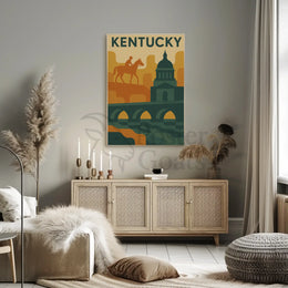 Kentucky Adventure Vintage Travel Poster PosterGoat