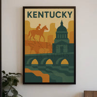 Kentucky Adventure Vintage Travel Poster PosterGoat