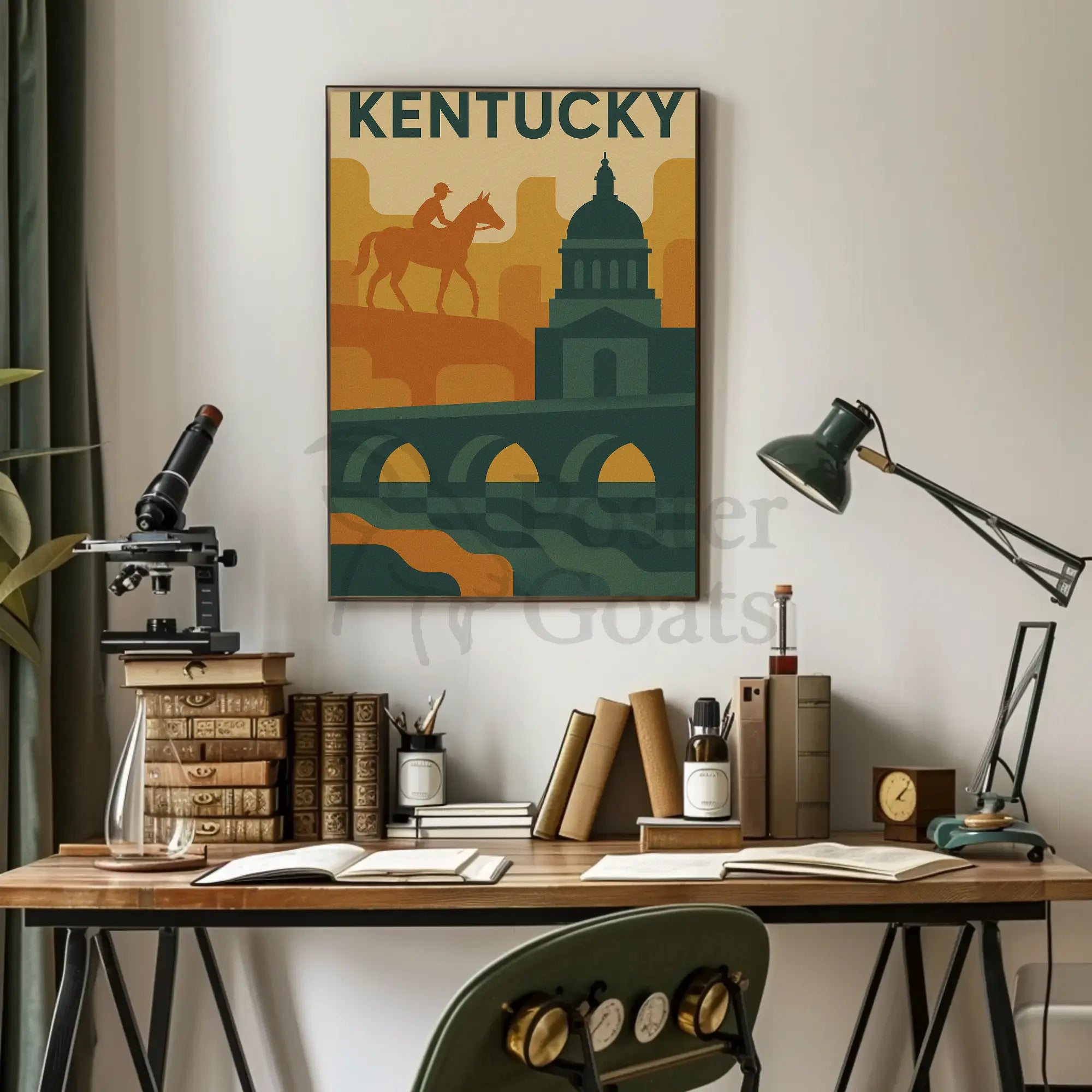 Kentucky Adventure Vintage Travel Poster PosterGoat