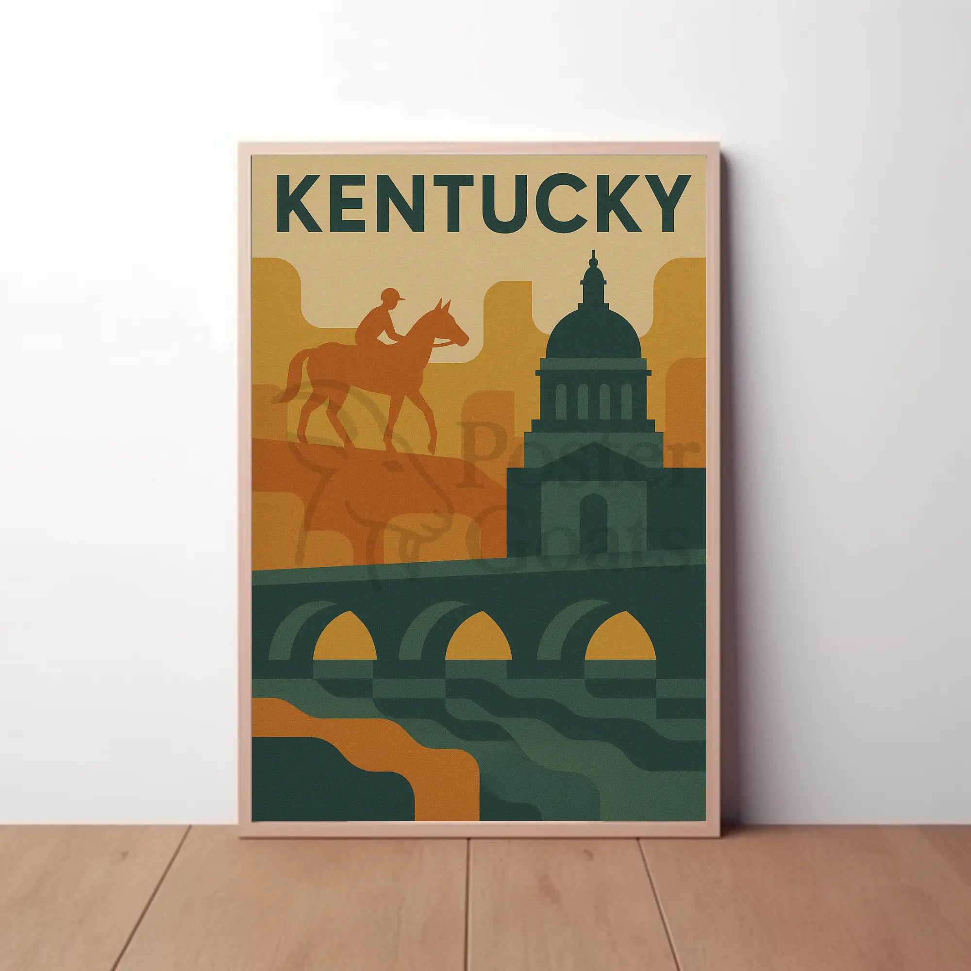 Kentucky Adventure Vintage Travel Poster PosterGoat