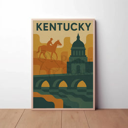 Kentucky Adventure Vintage Travel Poster PosterGoat
