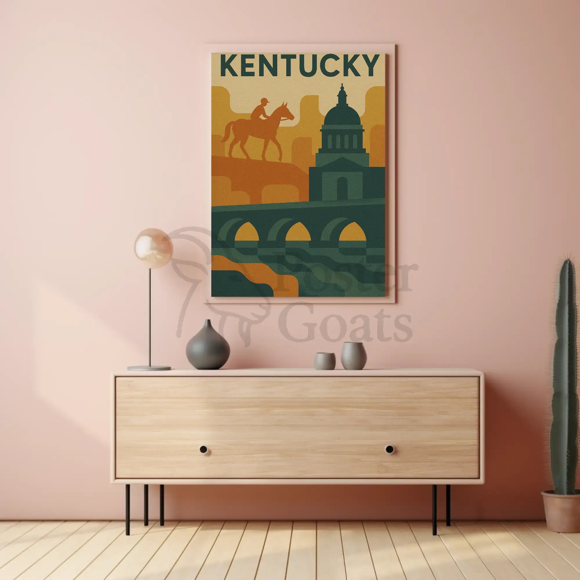 Kentucky Adventure Vintage Travel Poster PosterGoat