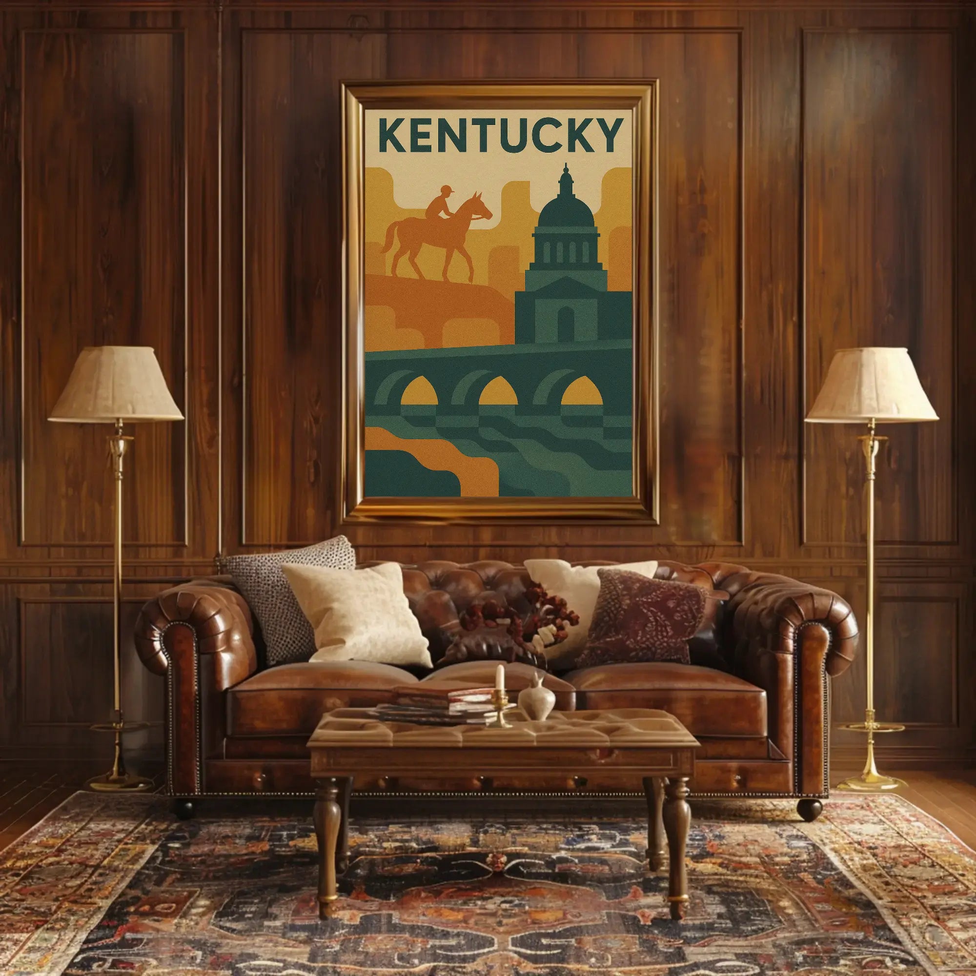Kentucky Adventure Vintage Travel Poster PosterGoat