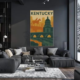 Kentucky Adventure Vintage Travel Poster PosterGoat