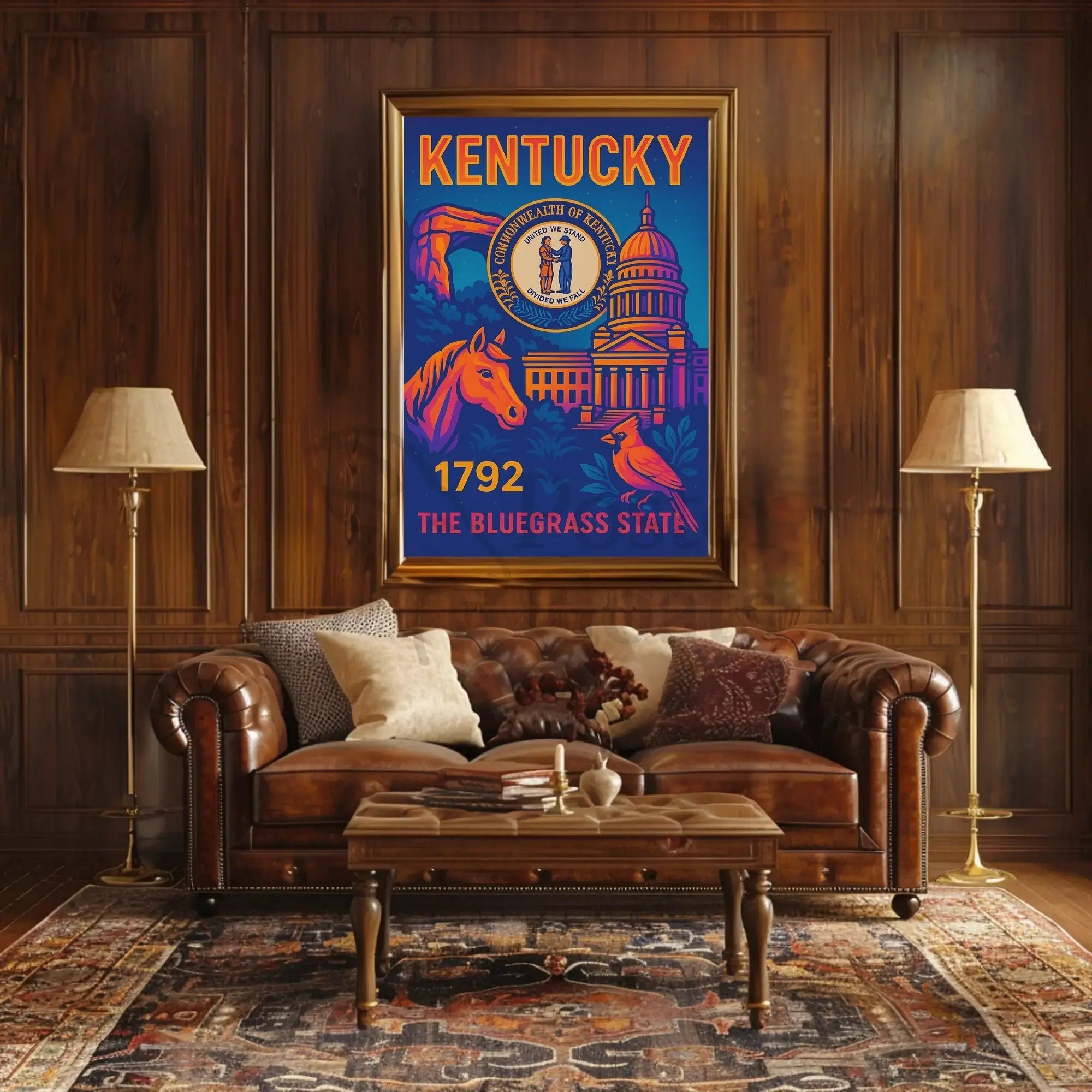 Kentucky Heritage Art Print, Cultural or Heritage Poster PosterGoat