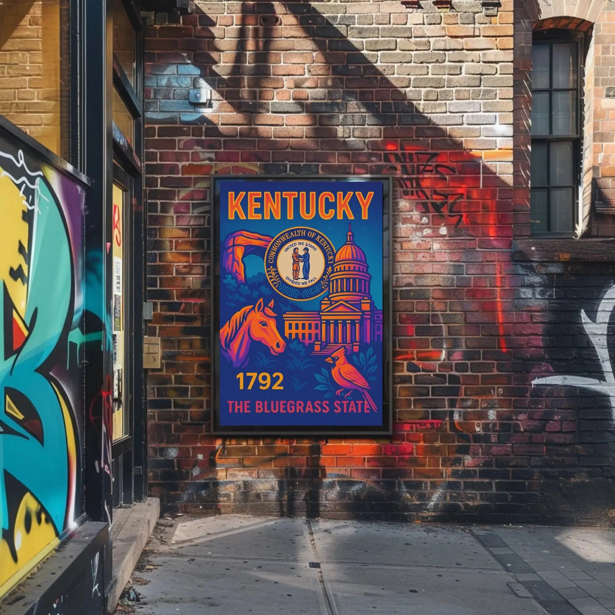 Kentucky Heritage Art Print, Cultural or Heritage Poster PosterGoat