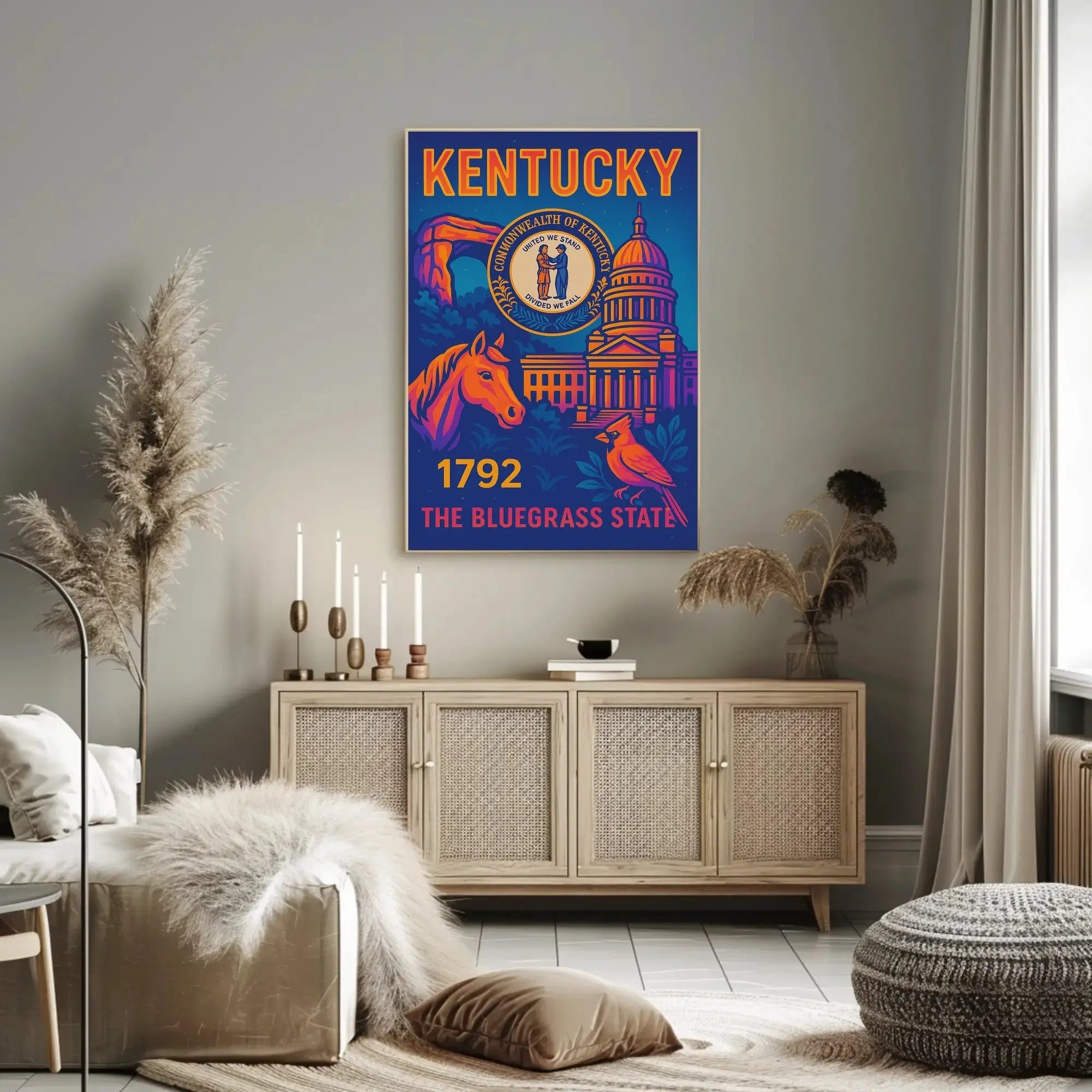 Kentucky Heritage Art Print, Cultural or Heritage Poster PosterGoat