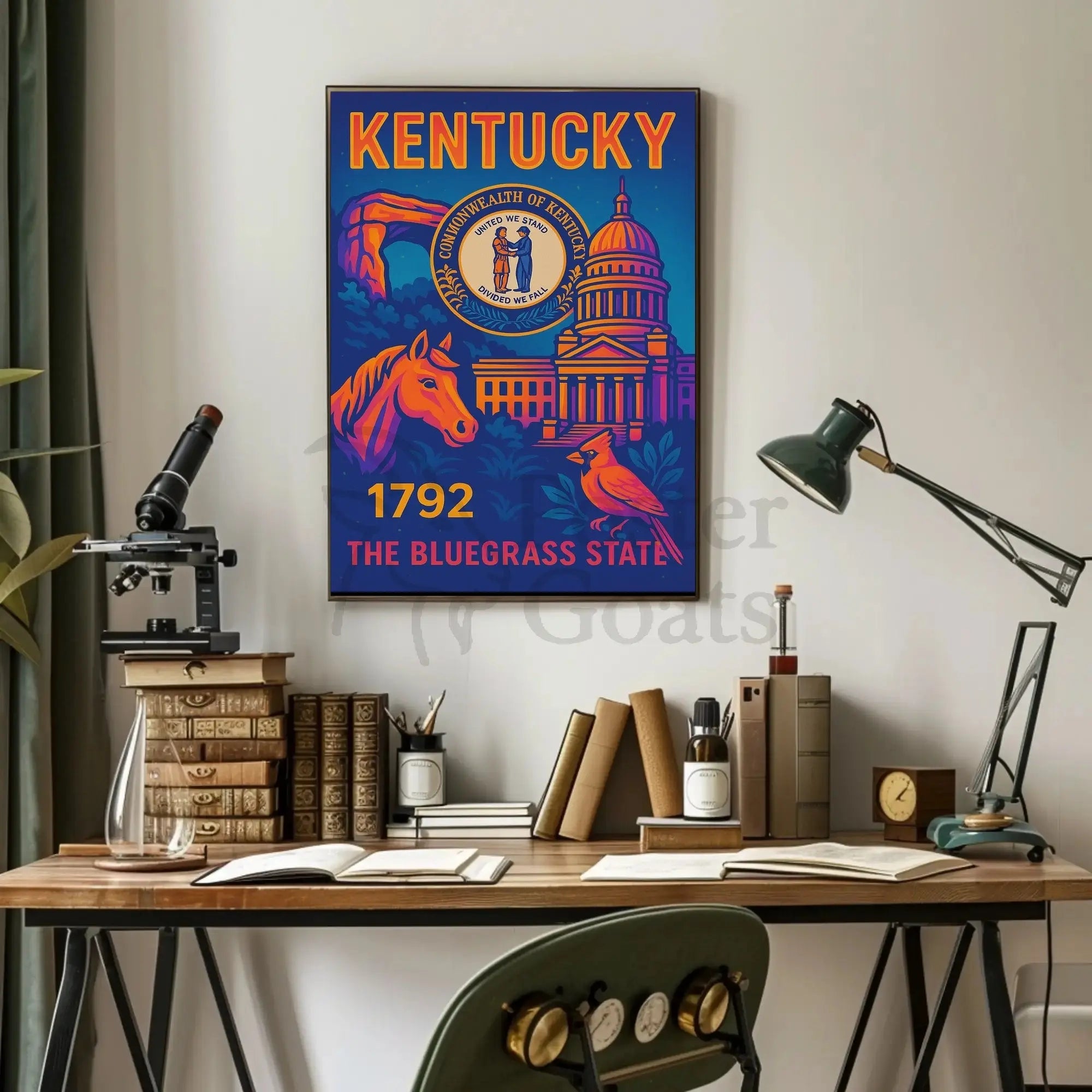 Kentucky Heritage Art Print, Cultural or Heritage Poster PosterGoat
