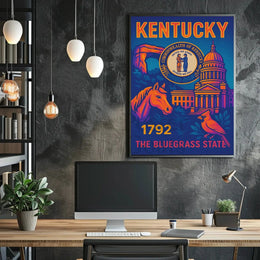 Kentucky Heritage Art Print, Cultural or Heritage Poster PosterGoat
