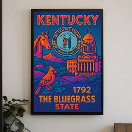 Kentucky State Heritage Celebration Cultural or Heritage Poster PosterGoat