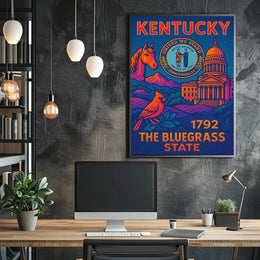 Kentucky State Heritage Celebration Cultural or Heritage Poster PosterGoat