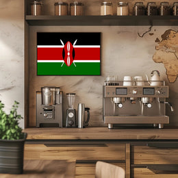 Kenya Flag Symbolic Art Cultural or Heritage Poster PosterGoat