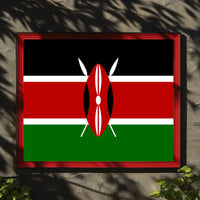 Kenya Flag Symbolic Art Cultural or Heritage Poster PosterGoat