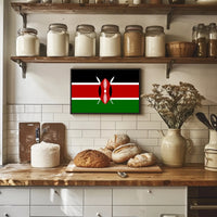 Kenya Flag Symbolic Art Cultural or Heritage Poster PosterGoat